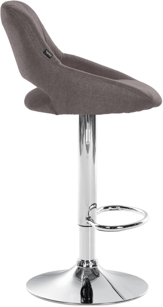 Sgabello bar Milet tessuto cromato 9