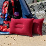 Sfintomatizzazione del cuscino Comfortevole - Cuscino gonfiabile - Cuscino da viaggio/campeggio - Compattabile - Progettazione morbida - Ideale per l'escursionismo