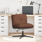 Sedia Girevole da Ufficio Marrone in Tessuto 4105392