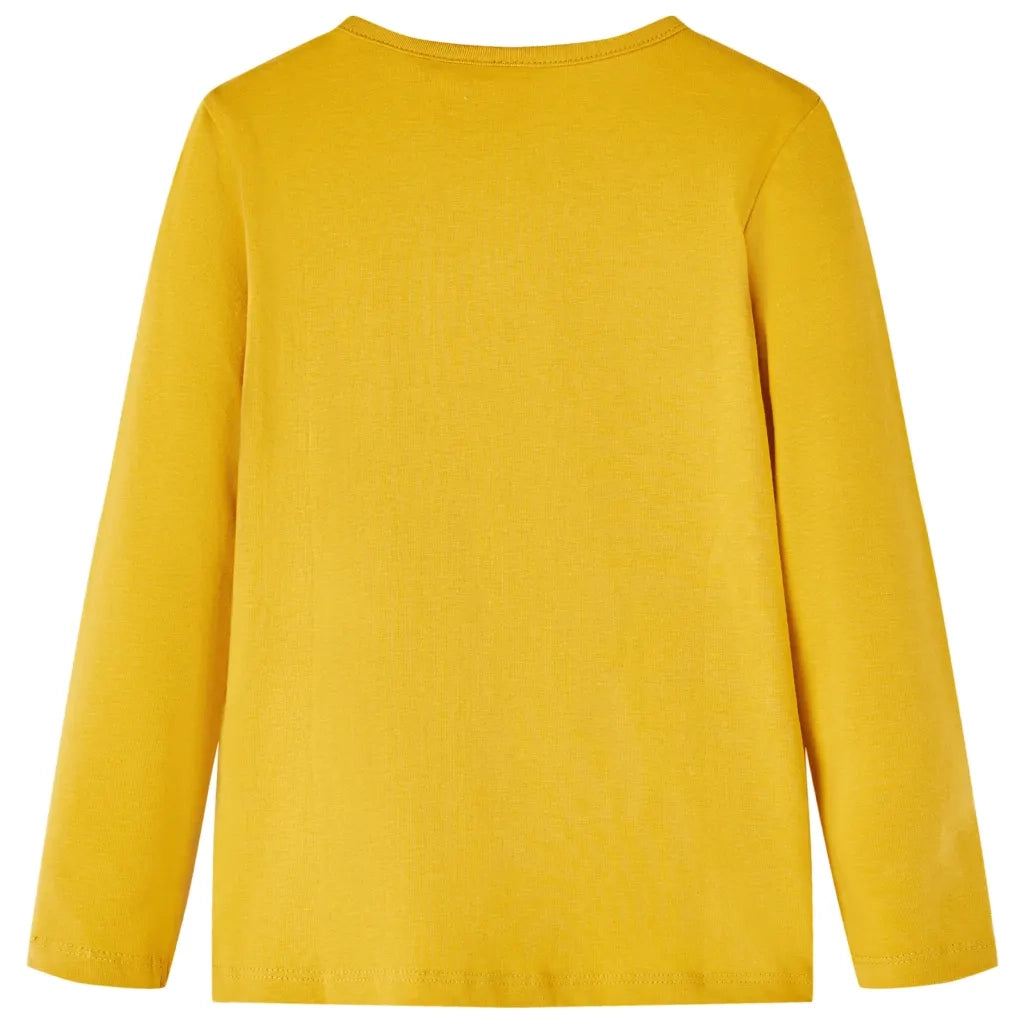 Maglietta per Bambini a Maniche Lunghe Ocra Scuro 116cod mxl 132051
