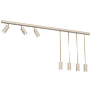 Barra da soffitto 150 cm crema 7 spot GU10 Luminex