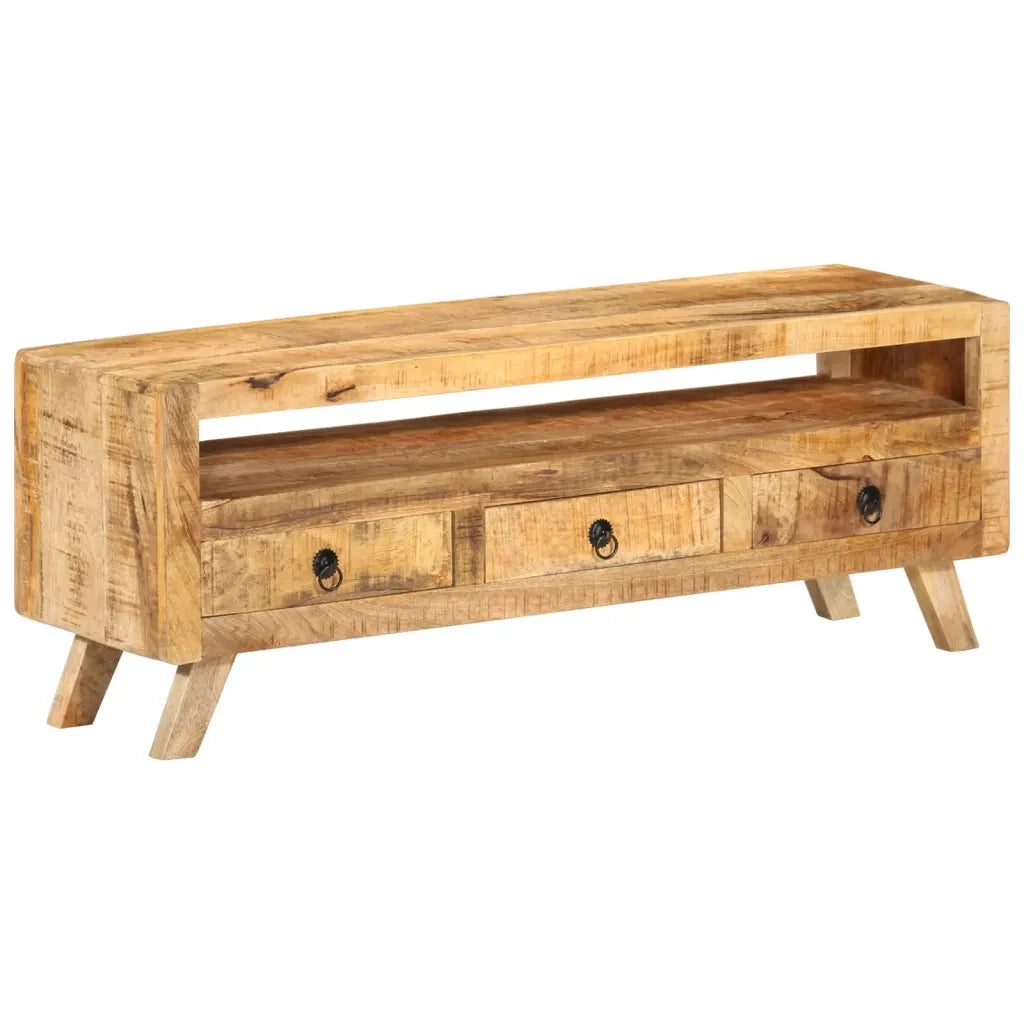 Mobile Porta TV 110x30x40 cm in Legno Massello di Mango cod mxl 33996