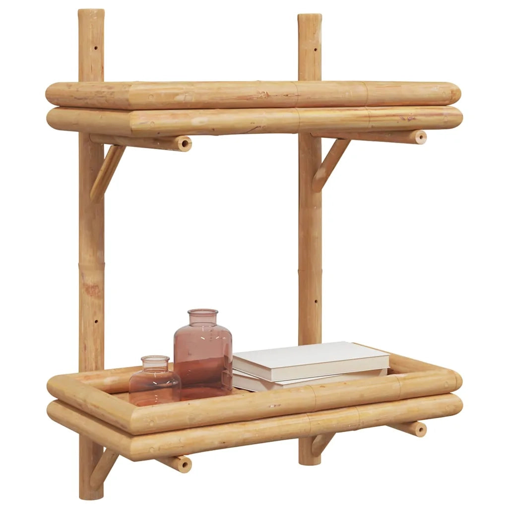 vidaXL Ripiano a Muro con lo scaffale Marrone 45 x 26 x 60 cm Bambù
