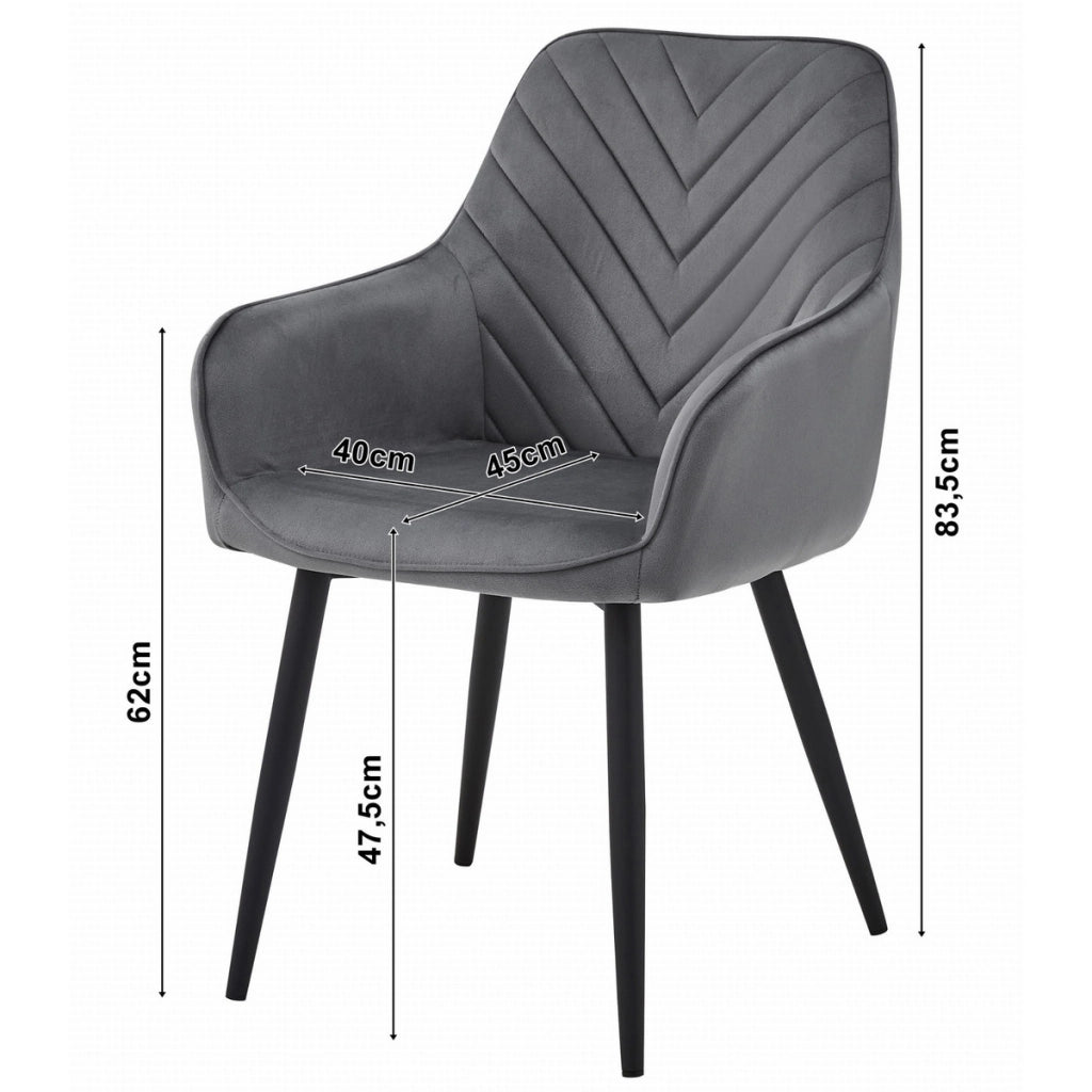 Poltroncina Nana in velluto beige con gambe nere