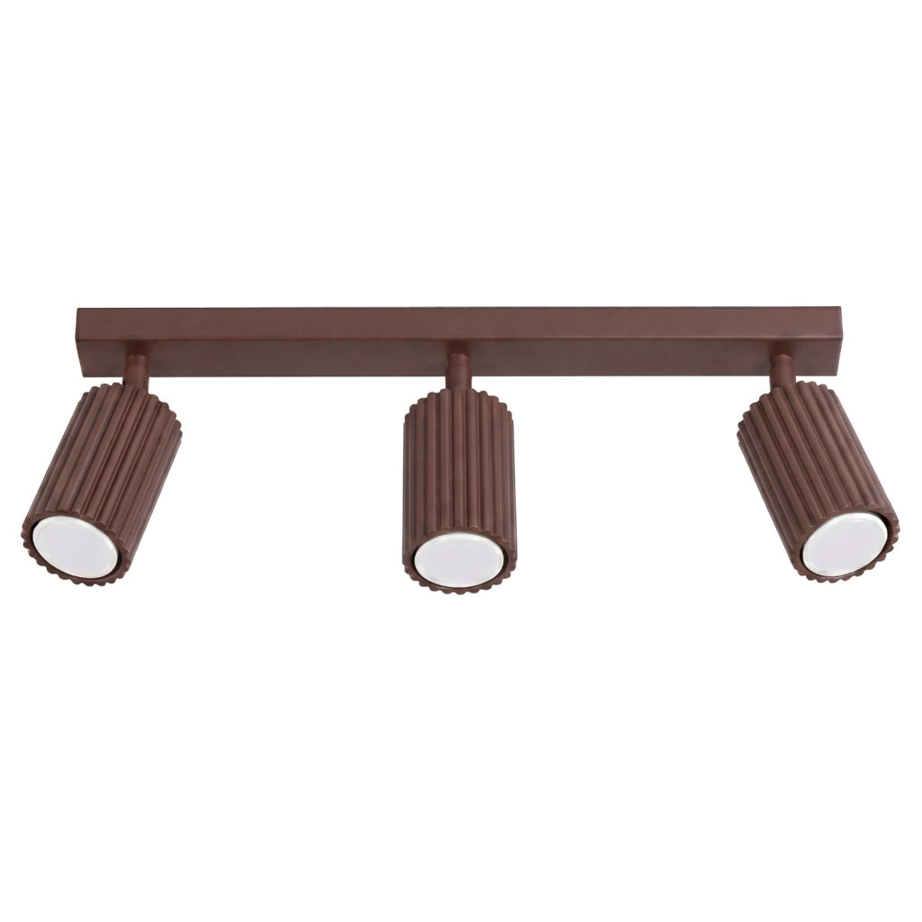 Plafoniera KARBON 3L marrone