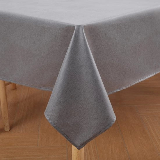 Tavolo Linnenlook Tavolo Quadrato 140 x 180 cm Tavolo Linnen Tavolo Acquafango Tavolo con Effetto Lotus Tavolo con Protezione contro Macchie, Grigio Scuro
