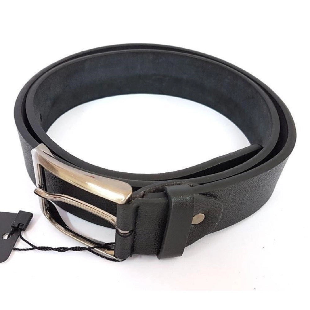 Trade Shop - Cinta Cintura Uomo Pelle Nera Ctv80029 Elegante Glamour Fashion Alla Moda -