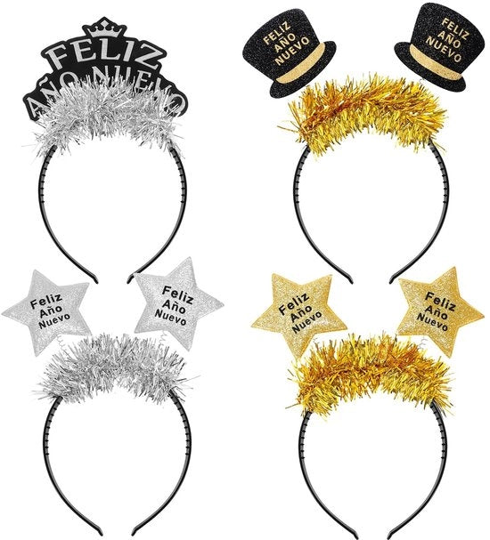 Set di fascette per capelli da 4 pezzi - Accessori per capelli - Fotorequisiti - Design elegante