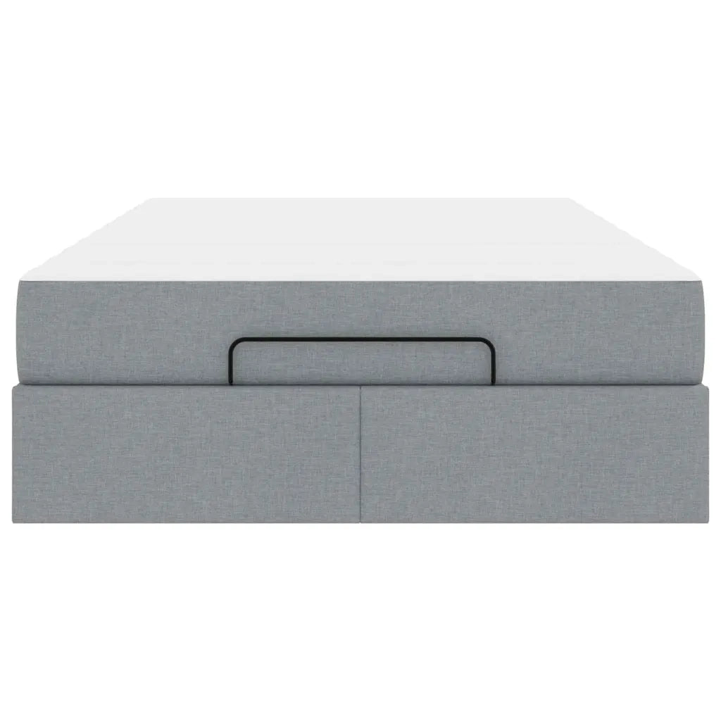 vidaXL Struttura del letto Grigio chiaro 120 x 200 cm Tessuto