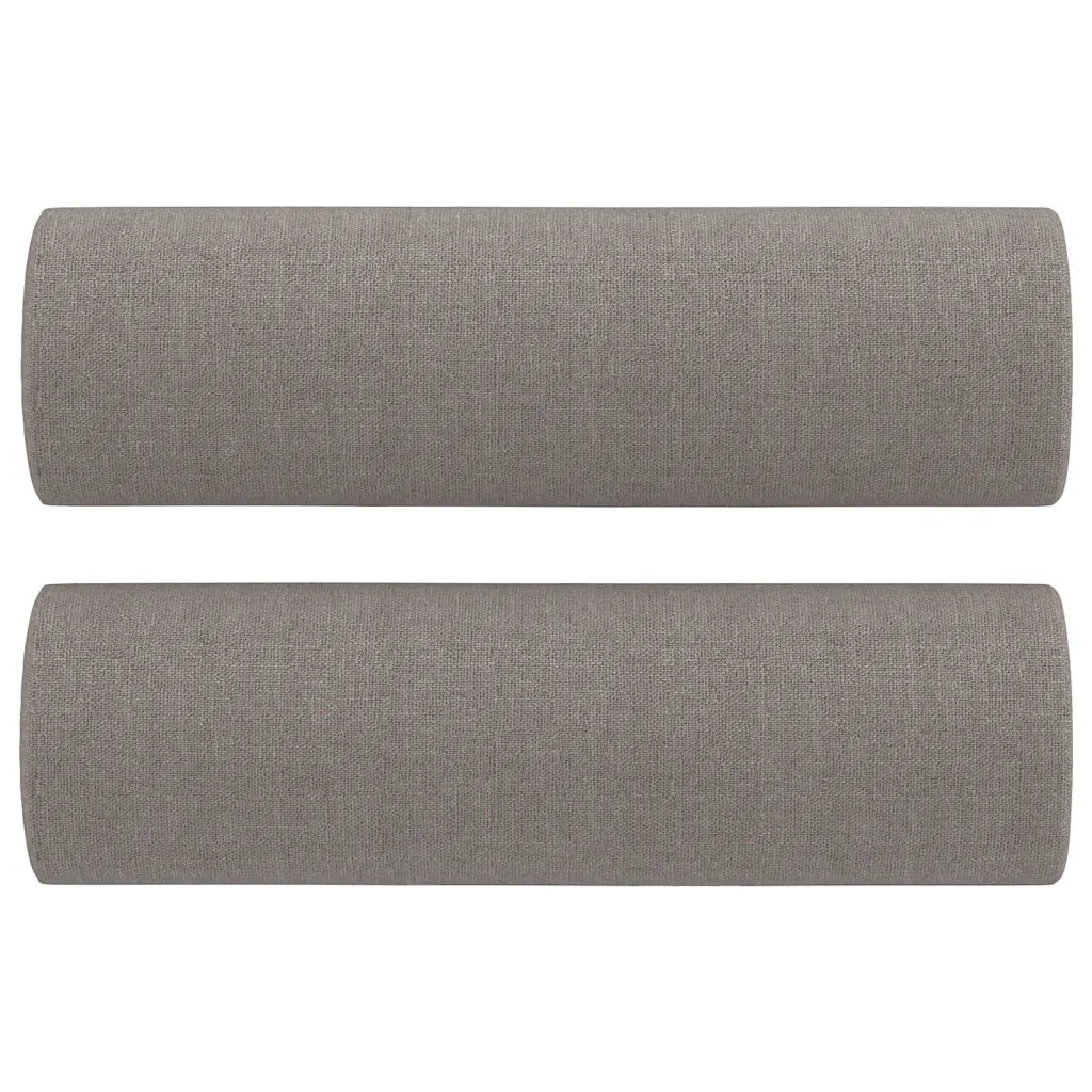 Divano a 3 Posti con Cuscini-Sofa 3 Posti con Cuscini Tortora 180 cm in Tessuto 482773
