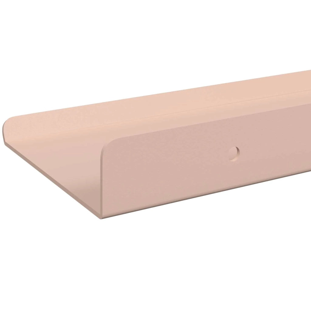 Mensola sospesa 3 pcs Rosa 40 x 9 x 2,5 cm Acciaio 8003931
