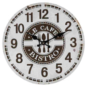 Orologio da parete in legno bianco d34x2h