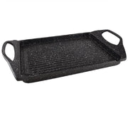 Bistecchiera in Alluminio Pressofuso 35x22cm Antiaderente Induzione Griglia Barbecue
