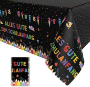 Tavolo da scuola con tovagliato per bambini, decorazione da tavola per l'iscrizione scolastica, 137 x 274 cm