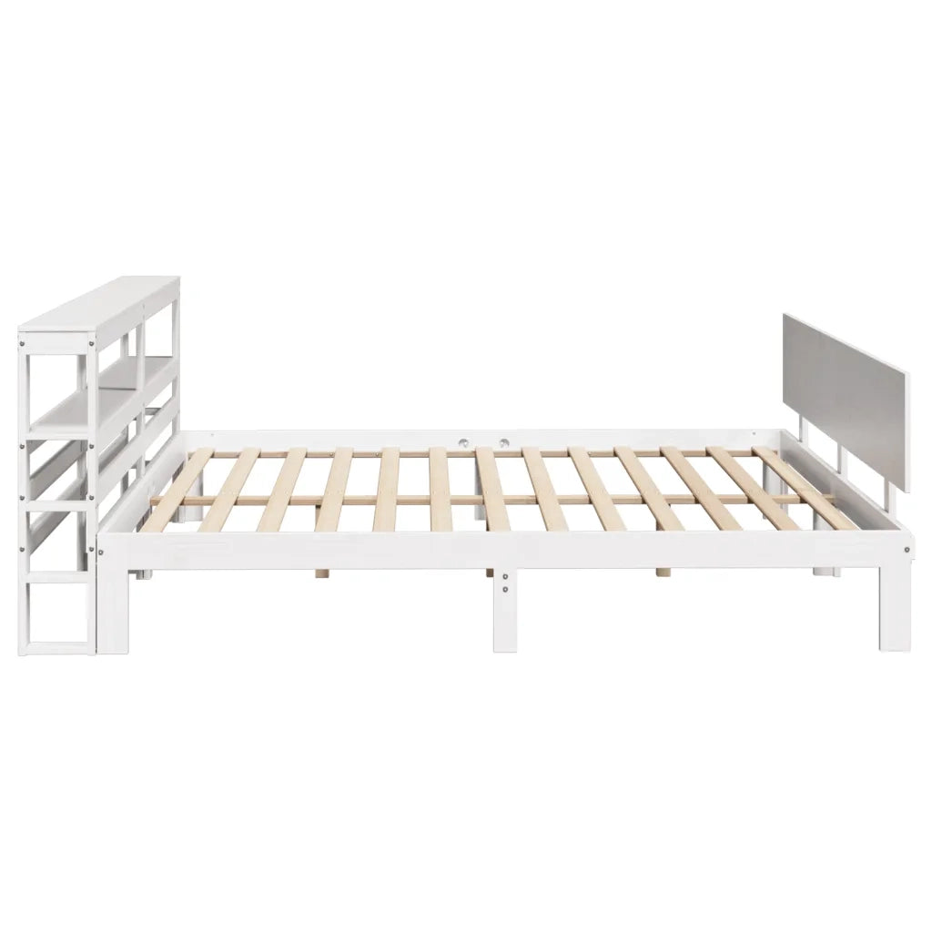 Giroletto con Testiera senza Materasso Bianco 200x200 cm 3306095