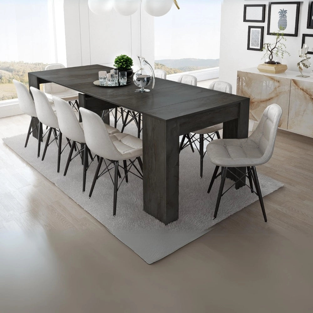 Consolle allungabile Luka 90x51,6x76,6H cm colore ossido