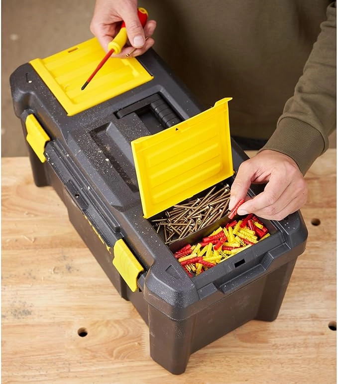 CASSETTA PORTAUTENSILI ESSENTIAL CHIUSURE IN PLASTICA  cm.48,2x25,4x25 (STST175520)    STANLEY