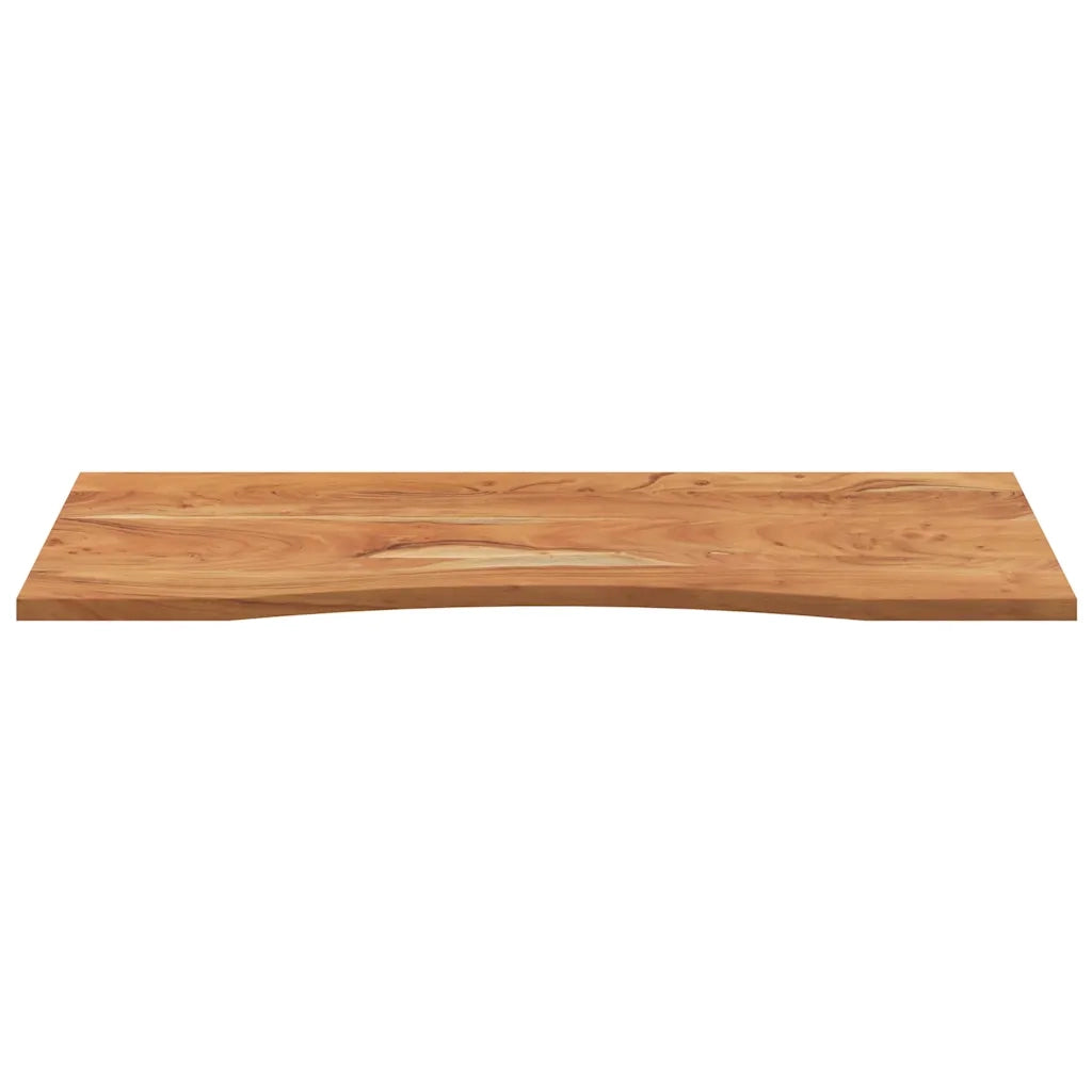Piano Scrivania 110x50x2,5cm Rettangolare Legno Massello Acacia