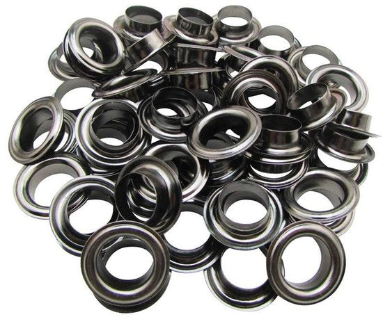 Occhi di metallo in acciaio per vari progetti - 20 mm - acciaio nichelato - 50 pezzi