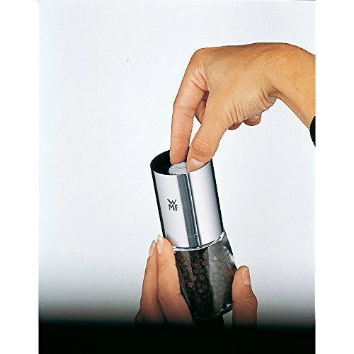 WMF 06.6771.6040 De Luxe Macinaspezie in Acciaio Cromargan e Vetro con Meccanismo in Ceramica Regolabile 10 Anni di Garanzia colore Acciaio inox - Trasparente
