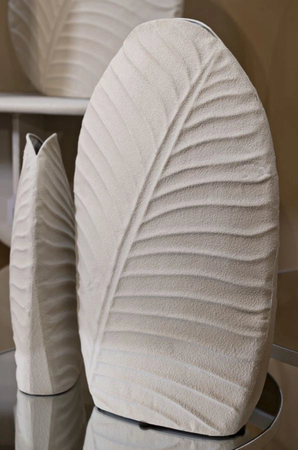 Vaso Dune Tall 26x11x41 cm in Ferro Crema