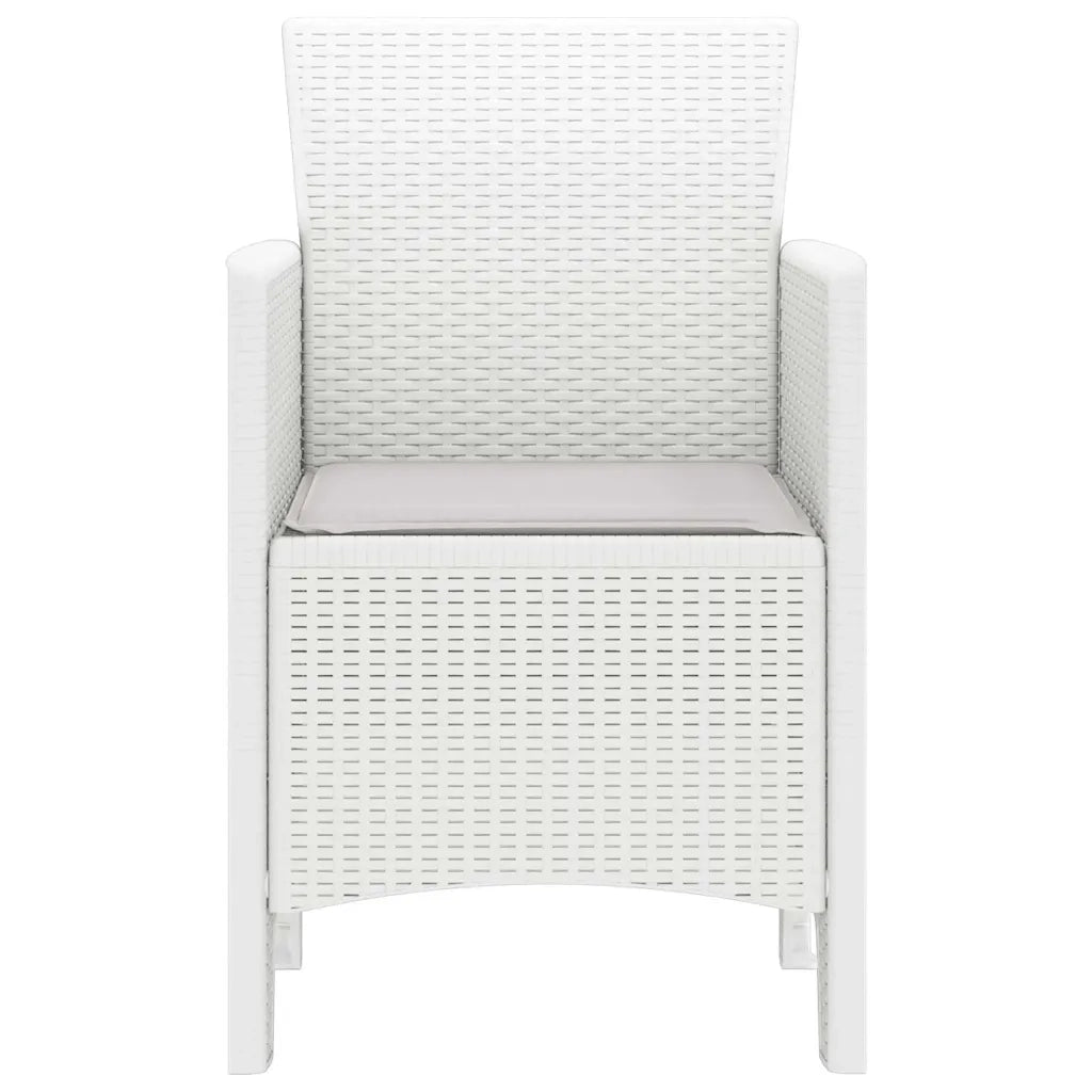 Sedia da Giardino 4 pcs Bianco 53 x 49 x 85 cm Polipropilene 847480