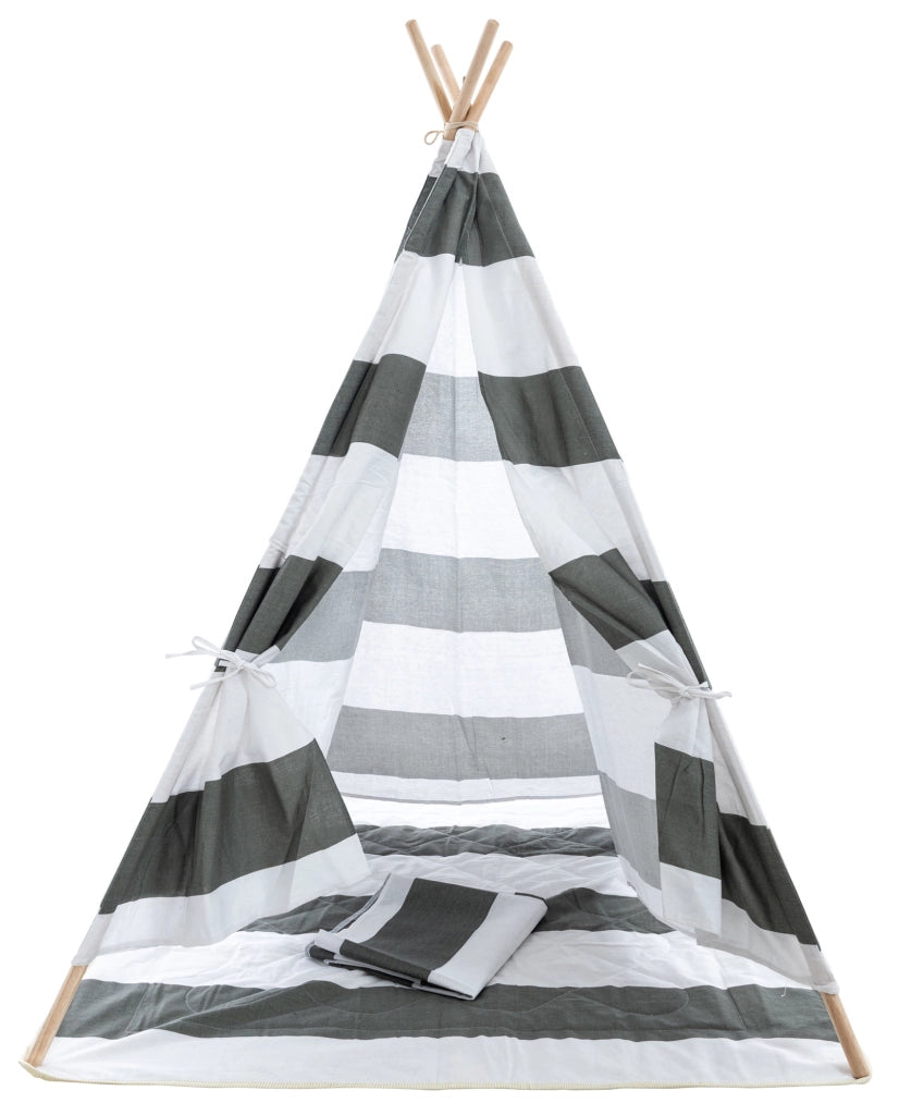 Tenda gioco Esna Grigio a righe