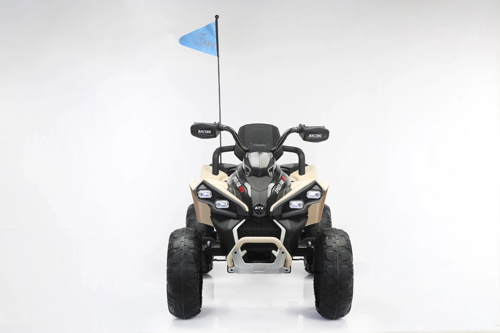 Quad Elettrico per Bambini ATV Safari Gold 24V fino a 60 kg con Telecomando Beige