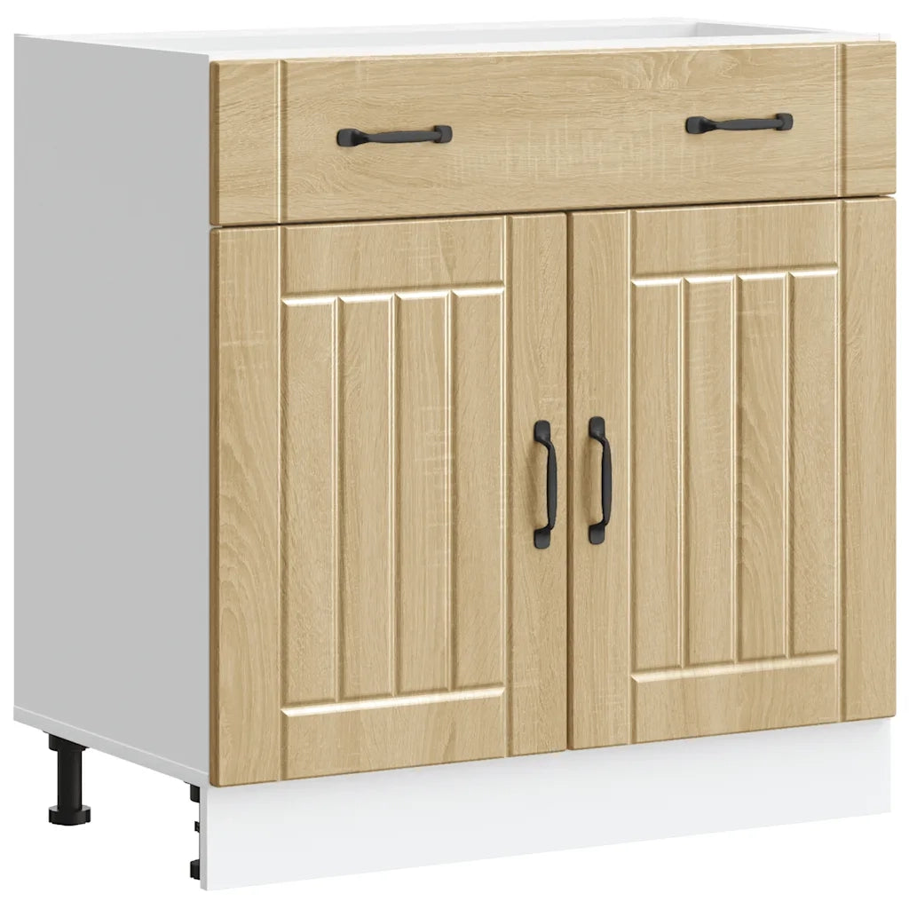 Base da Cucina Lucca Rovere Sonoma in Legno Multistrato 853740