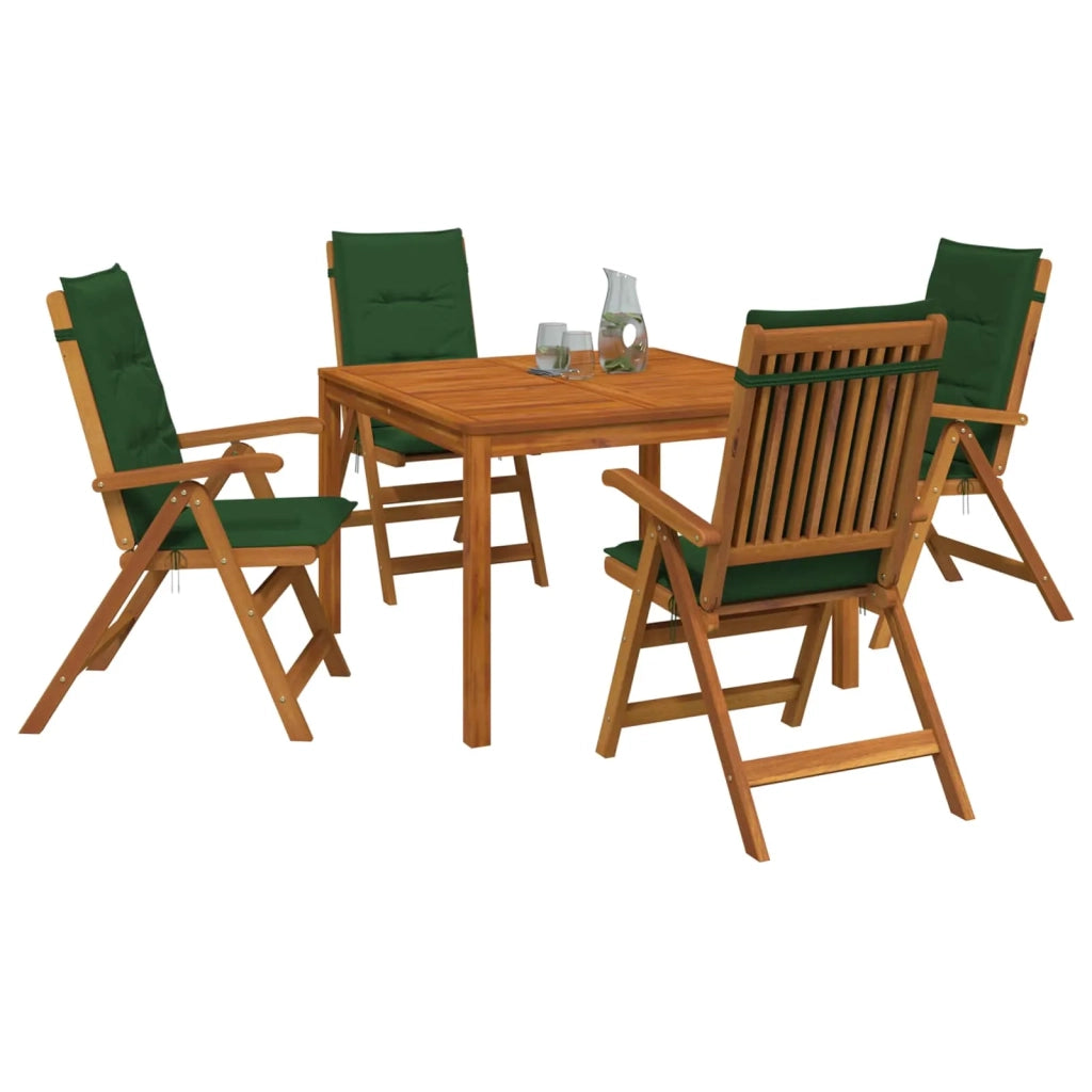 Set da pranzo da giardino 5 pezzi 5 pz Naturale 3434619