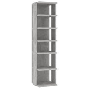 Scarpiera mobiletto portascarpe mobile per ingresso/corridoio/soggiorno 27,5 x 27 x 102 cm legno ingegnerizzato grigio 02_0021803