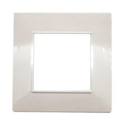 PLACCA 2F MAPAM SC TONDA BIANCA COMP V/PLANA 6002 Placca 6002-01 2p bianco/vmr-pln tecnopolimero