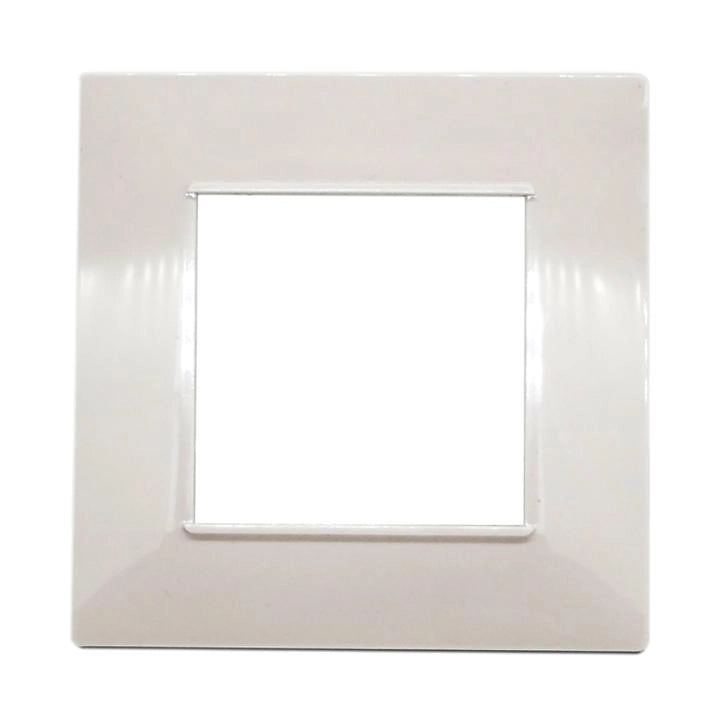 PLACCA 2F MAPAM SC TONDA BIANCA COMP V/PLANA 6002 Placca 6002-01 2p bianco/vmr-pln tecnopolimero