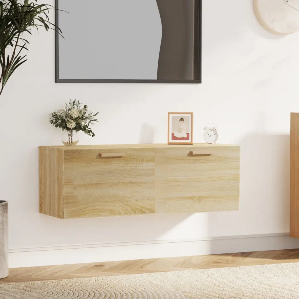 Armadietto a Muro | Mobile Pensile Rovere Sonoma 100x36,5x35 cm Legno Multistrato