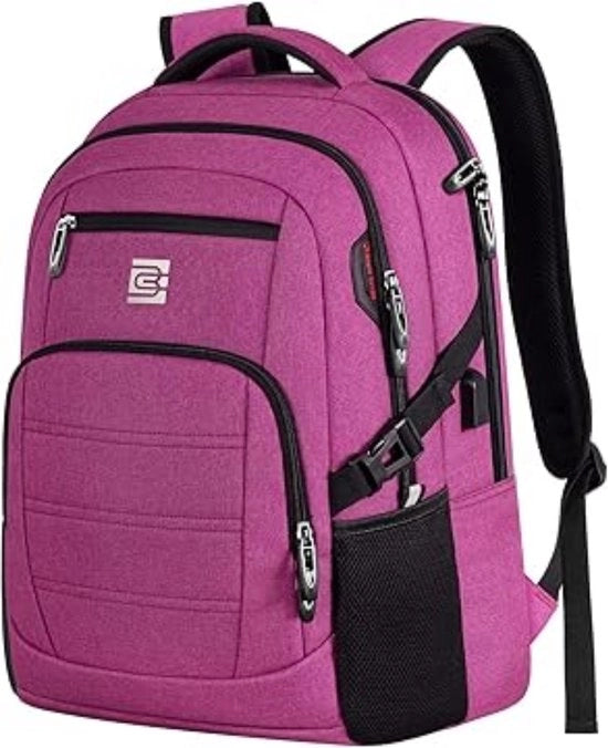 Borsa da Laptop Rosa per Donne - 15,6 Pollici - Inclusa Porta USB per Ricarica - Per Lavoro e Viaggi