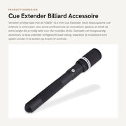 Estensore per Biliardo da 32 cm - Sostegno per Biliardo - Aliante in Alluminio - Leggero - Resistente ai Colpi - Adattabile - Estensore per Biliardo