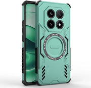 Hoesje magnetismo e shock resistente per Xiaomi Redmi Note 14 Pro 5G/Poco X7 5G - Verde, Premium TPU + PC, Qualità militare, Resistente al caduta, Buon dissipatore di calore.