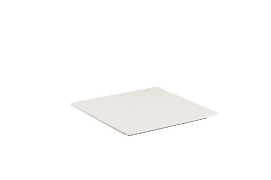 Vassoio a mattonella quadrato in Melamina Bianco 36,5 cm