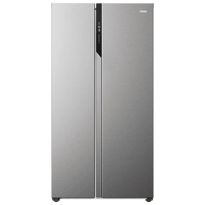 Haier HSR5918DNMP Serie 5 Frigorifero Side-by-Side 528 L Altezza 1775 cm Classe Energetica D Total No Frost Display Touch e Funzione Super Cooling Colore Platinum Inox