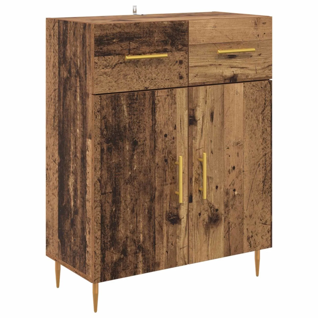 Credenza-Buffet-Armadio da cucina Legno vecchio 69,5 x 34 x 180 cm Legno multistrato 282605