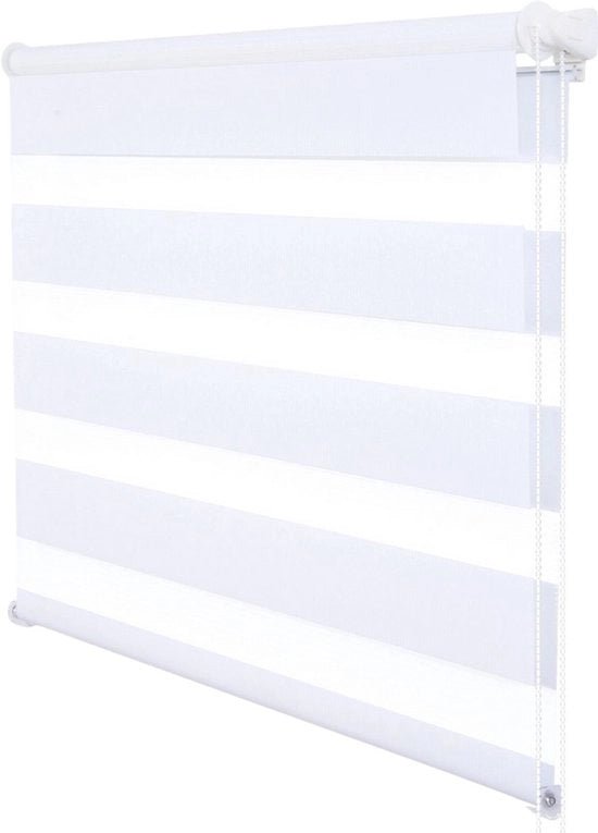 Raccordo di tenda con catena - oscurante e isolante - compatto e moderno - design elegante - bianco - 90x150 cm