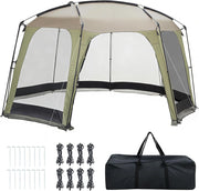 Tenda da Campeggio Pieghevole, Tenda da Esterno per 6-8 Persone con Zanzariera, 8 Corde Antivento, 16 Picchetti, Borsa per il Trasporto per Giardino e Cortile, 380 x 355 x 255 cm