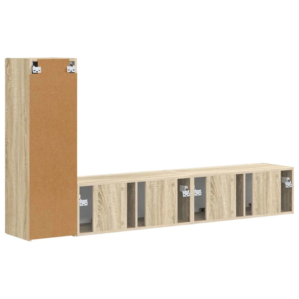 Set mobile TV 3 pcs Rovere Sonoma Legno multistrato