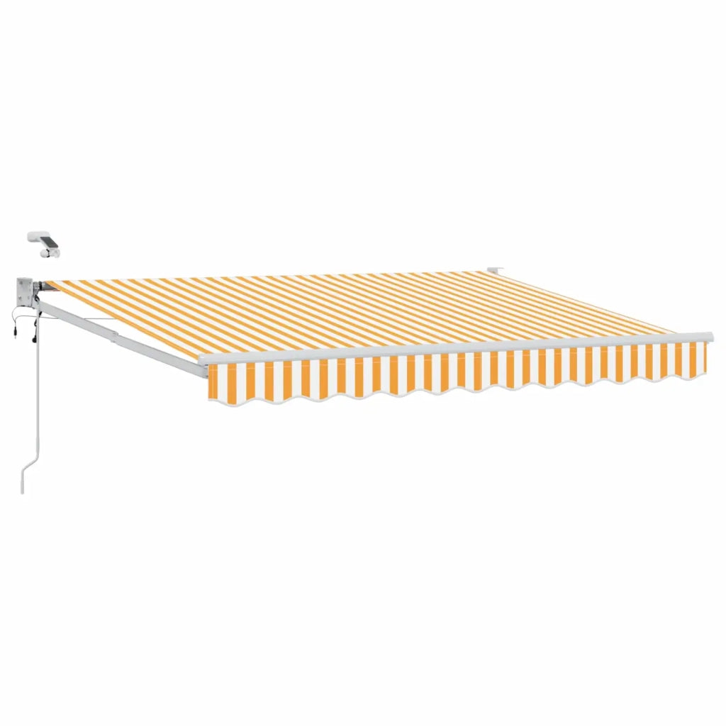 Tettuccio Elettrico Retrattile Giallo e Bianco 3 x 2,5 m