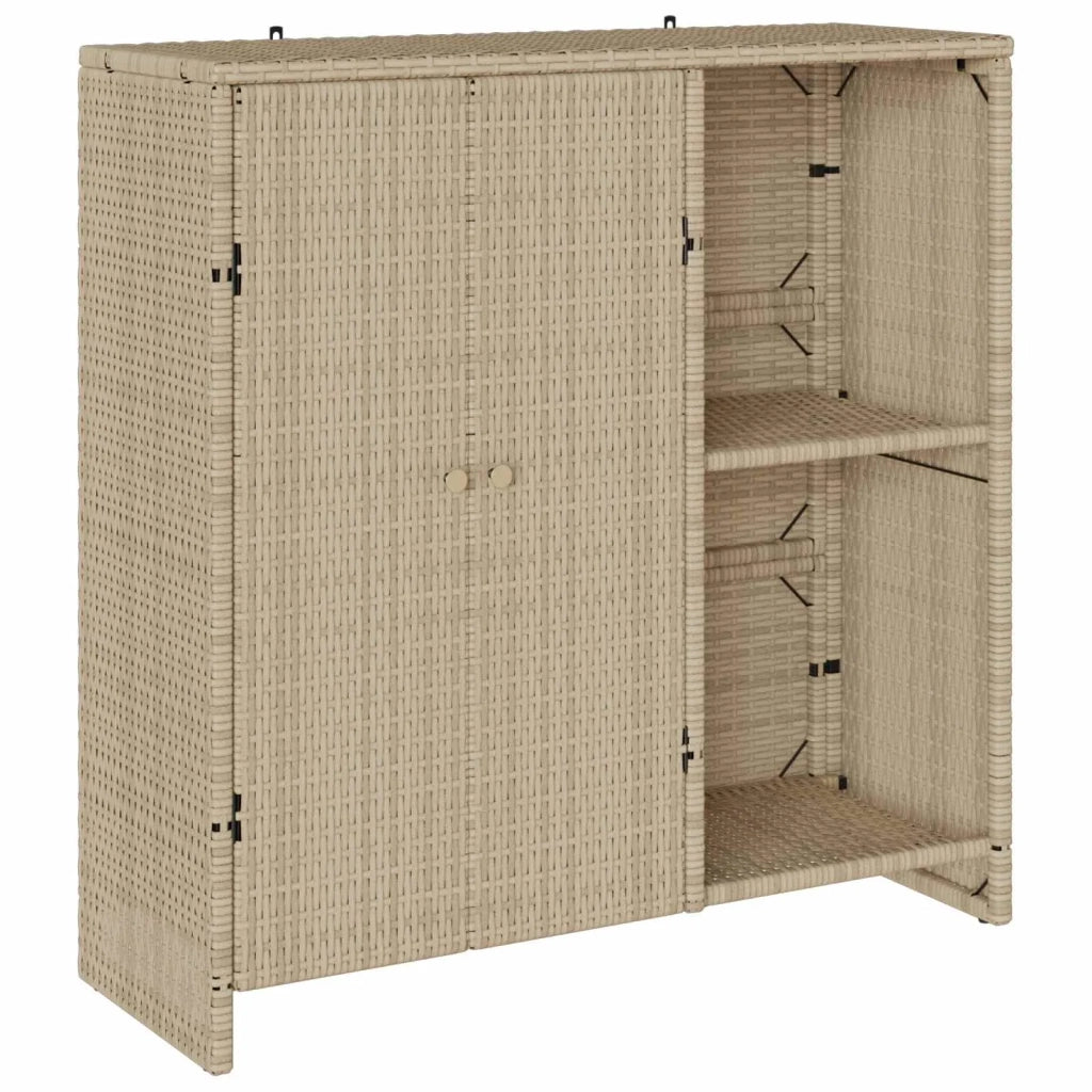 Armadio con lo scaffale Beige 100 x 36 x 102 cm Rattan CFW5906129