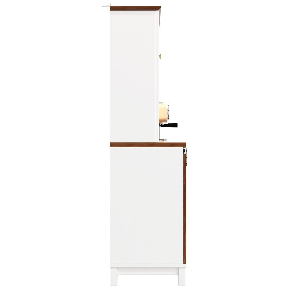 ARMADIO ALTO 104x40x180 cm Bianco in MDF, metallo e vetro con LED