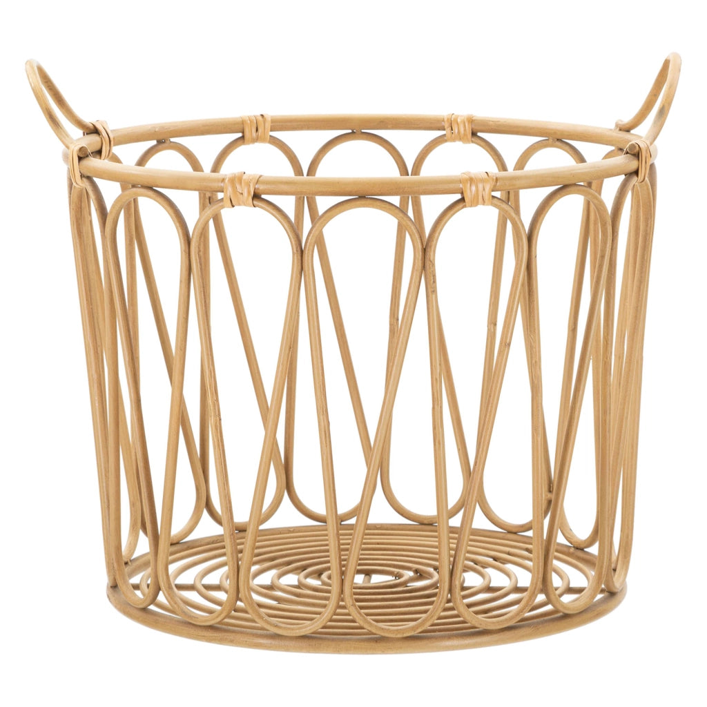 Suchit, Svuotatasche Intrecciatura Effetto Rattan, Marrone