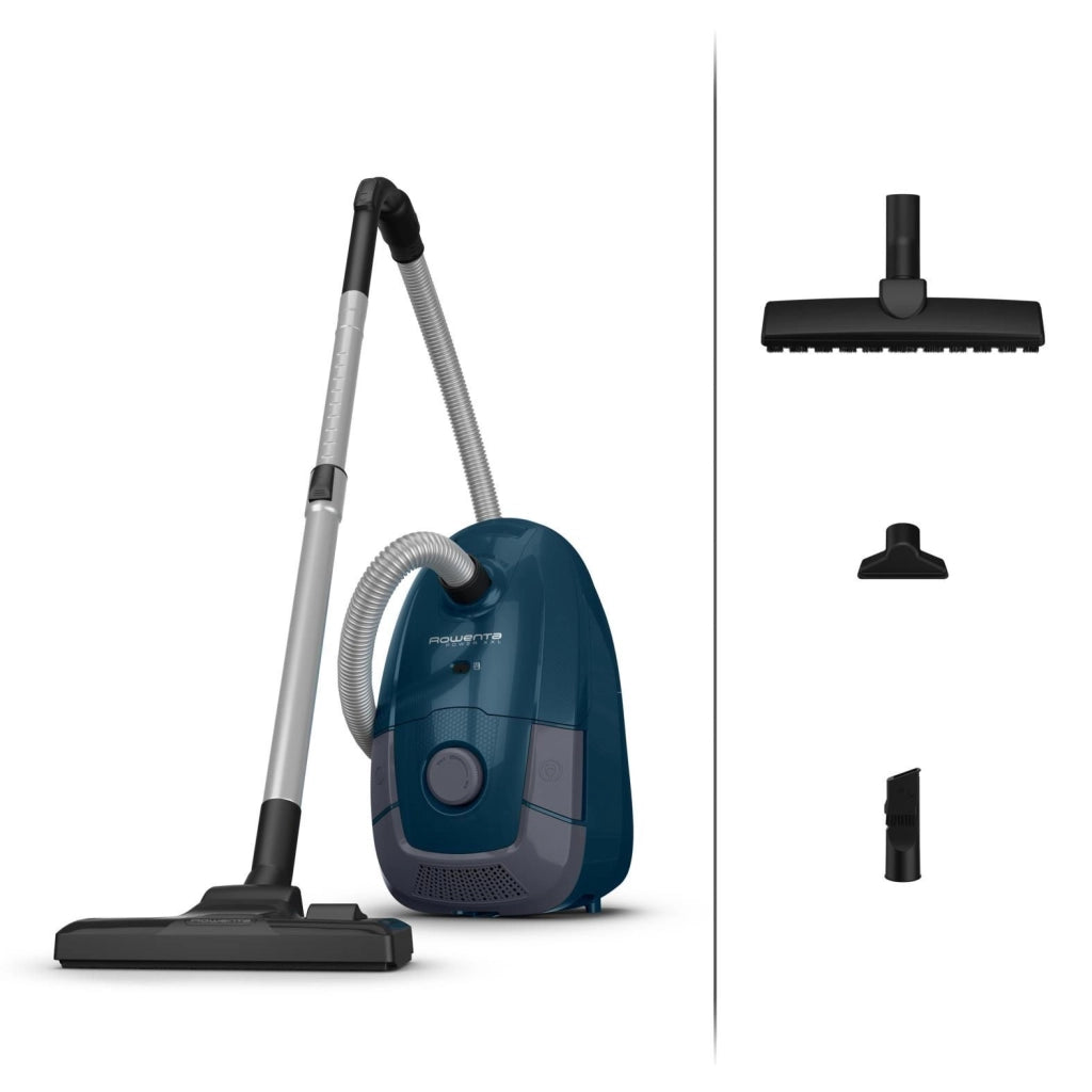 Rowenta RO3126 Power XXL Aspirapolvere a Traino con Sacco 4,5 L 900 W 76 dB colore Blu
