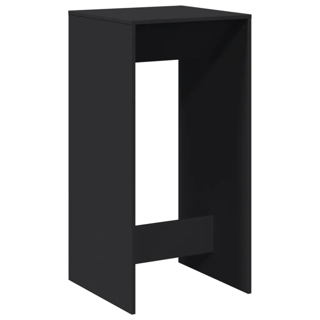 Tavolo da Bar Nero 51x50x103,5 cm in Legno Multistrato