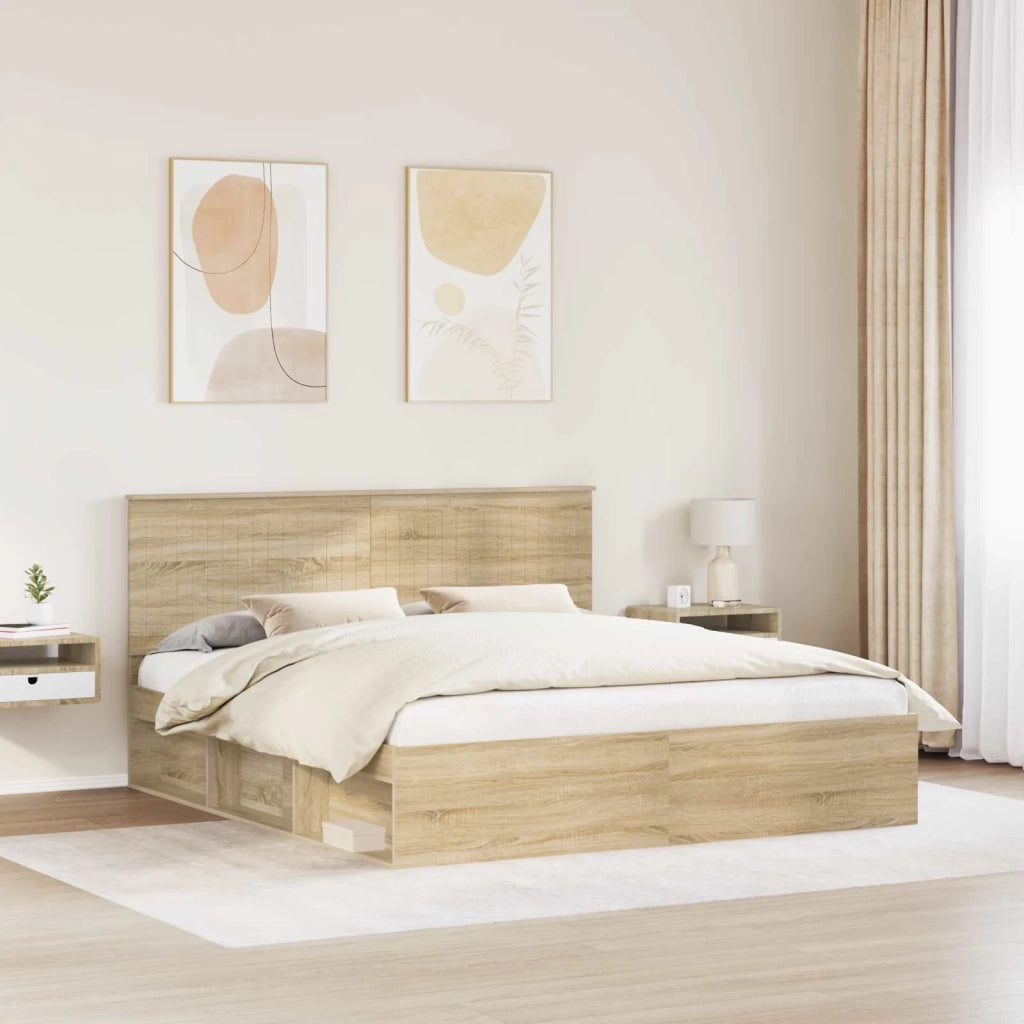 Struttura del letto Sonoma 180 x 200 cm Pino massello